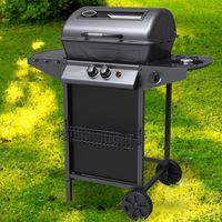 Barbecue a Gas Pietra Lavica CAMPINGAZ Classic Nero II + Fornello e  Griglia BBQ