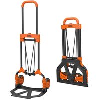 Carrello portapacchi pieghevole con ruote portata 45 Kg