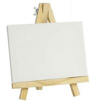 Tela da Dipingere 30x23cm con Telaio e Supporto in Legno Tele Pittura