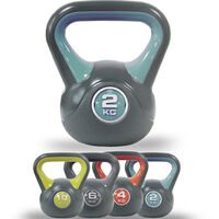 Kettlebell Esercizio Fisico Fitness Peso in Ghisa da 2 kg Impugnatura Ergonomica