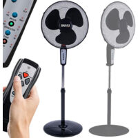 Ventilatore A Piantana BAKAJI Con Telecomando - 50W, 3 Velocità, Oscillazione, Timer - Foto 7