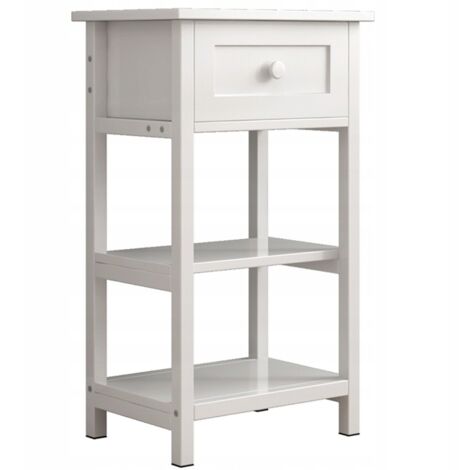 Nachttisch mit Schublade 2 Ablagen Modern Loft 45x30x68 cm (1/5)