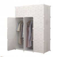 Kleiderschrank Weiß Modularer 147x75x47 cm