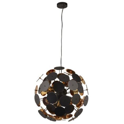 Searchlight DISCUS - Luminaire suspendu à 6 ampoules noir, or (1/3)
