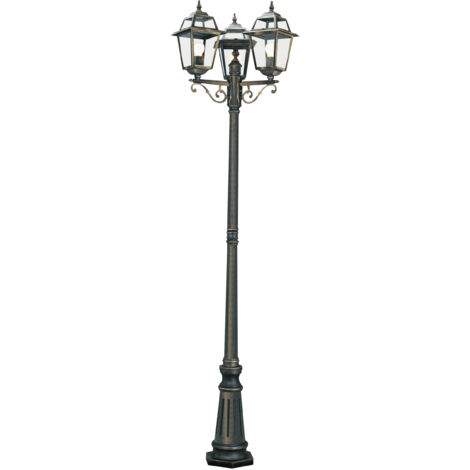 Lanterne classique New Orleans Brun bronze à 3 lumières - 1528-3 (1/5)