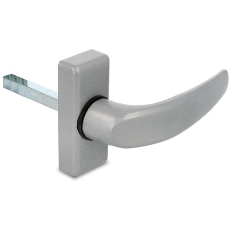 AMIG  Poignées sur plaque  DELTA  121 x 72 mm  Aluminium  Argent (1/2)