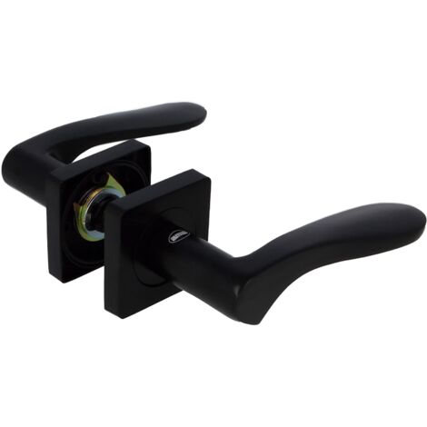 AMIG  Poignées sur rosace + rosace  BOLONIA  51 x 51 mm  Zamak  Noir mat (1/5)