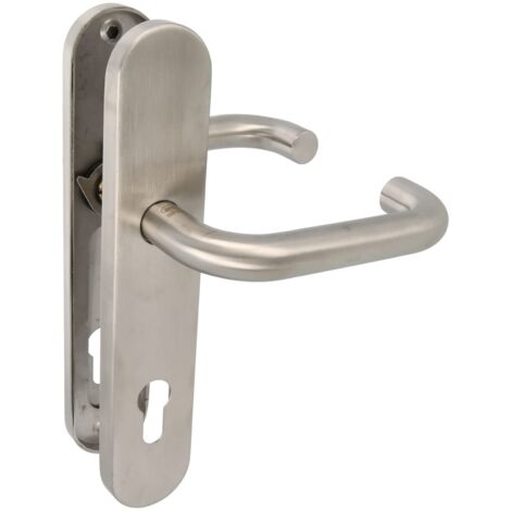 AMIG  Poignées sur plaque à cylindre  3PXB  230 x 45 mm  Acier inoxydable AISI 304  Mat (1/5)