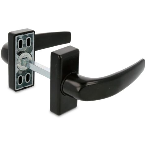 AMIG  Poignées de porte en aluminium  DELTA  121 x 72 mm  Aluminium  Noir (1/5)