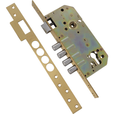 AMIG  Serrure encastrée  100 BASE  50/85  Laiton  Mat (1/5)