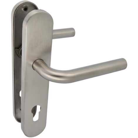 AMIG  Poignées sur plaque à cylindre  4PXB  230 x 45 mm  Acier inoxydable AISI 304  Mat (1/5)
