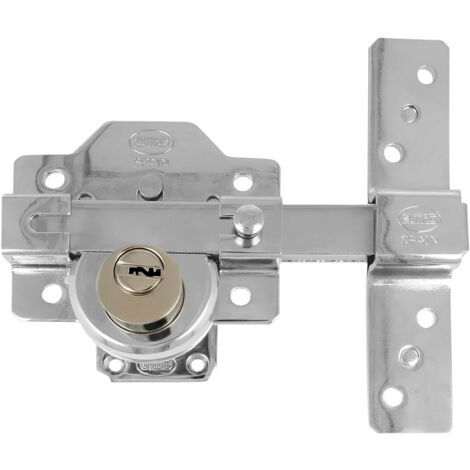 AMIG  Verrou haute sécurité  4PLUS  90 x 154 mm  Acier  Chromé brillant (1/5)