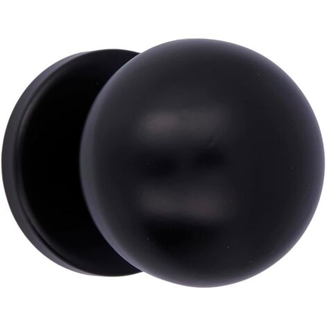 AMIG Bouton de porte d´entrée 56 Ø70 mm Acier inoxydable AISI 304 Noir (1/5)