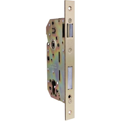 AMIG Serrure encastrée 340 BASE 50/85 Acier Laitonné verni (1/4)