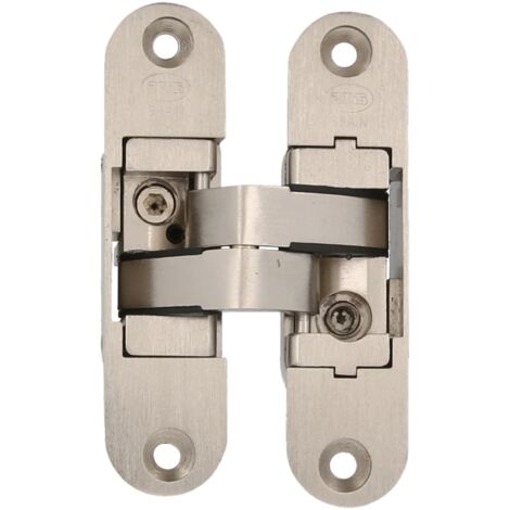 AMIG  Charnière invisible  1028  95 x 23 x 30 mm  Zamak  Chromé mat - Gauche (1/5)