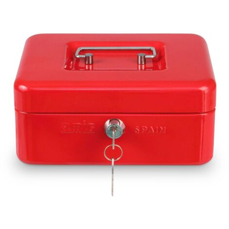 AMIG  Coffret à monnaie  2153  300 x 240 x 90 mm  Acier  Rouge (1/4)