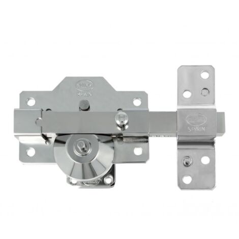AMIG  Verrou haute sécurité  1PLUS  105 x 170 mm  Acier  Chromé brillant (1/4)