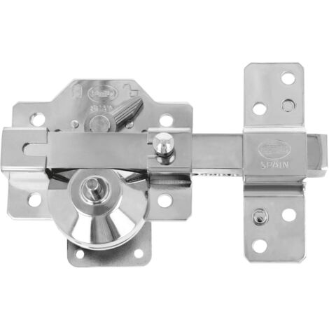 AMIG  Verrou haute sécurité  2PLUS  90 x 154 mm  Acier  Chromé brillant (1/5)