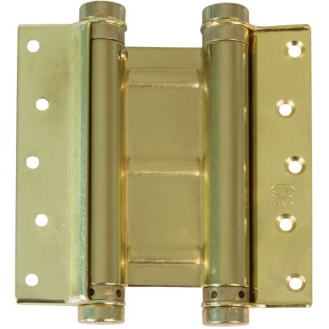 AMIG  Charnière va-et-vient double action  3037  75 x 126 mm  Acier  Laitonné verni (1/5)