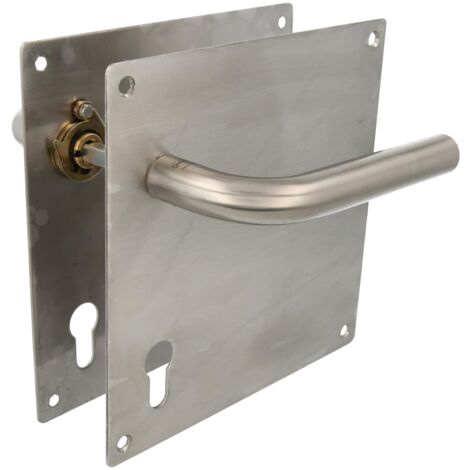AMIG  Poignées sur plaque à cylindre  4CB  180 x 180 mm  Acier inoxydable AISI 304  Mat (1/5)
