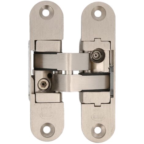 AMIG  Charnière invisible  1028  95 x 23 x 30 mm  Zamak  Chromé mat - Droite (1/5)