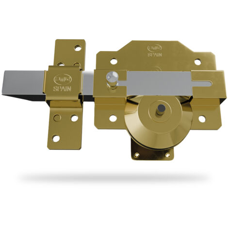 AMIG  Verrou haute sécurité  1R PLUS  90 x 154 mm  Acier  Or - Droite (1/5)