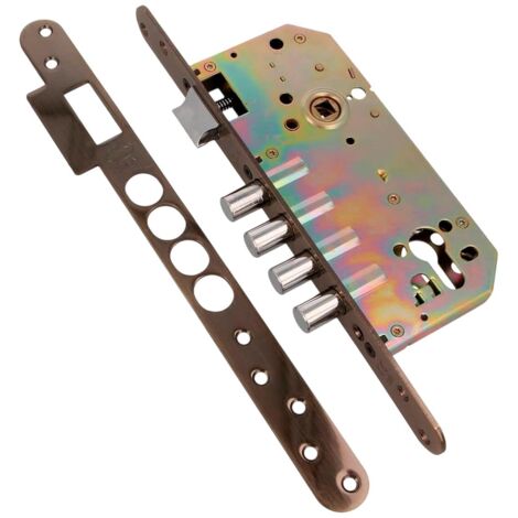 AMIG Serrure encastrée 101 BASE 50/85 Acier Vieilli (1/5)