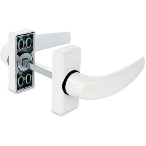 AMIG  Poignées de porte en aluminium  DELTA  121 x 72 mm  Aluminium  Blanc (1/5)