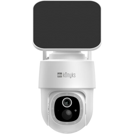 Konyks Camini Air S360 - Caméra extérieure motorisée sans Fil WiFi IP65 + Panneau Solaire 3W - Autonomie permanente (1/5)