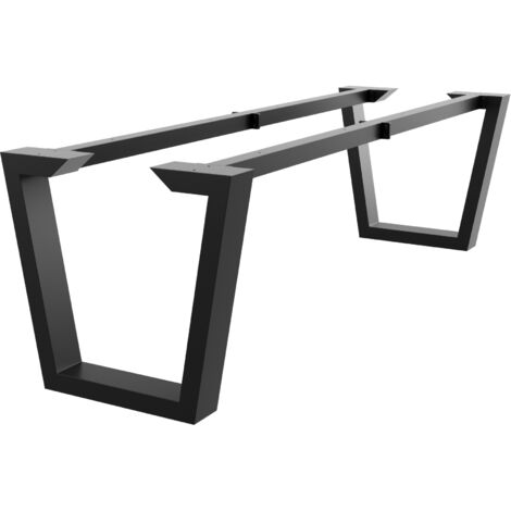 MetaloPro Atria Epox Extreme structure de table – Pieds en V en acier, revêtement par poudre, design industriel moderne 240x80x72 cm