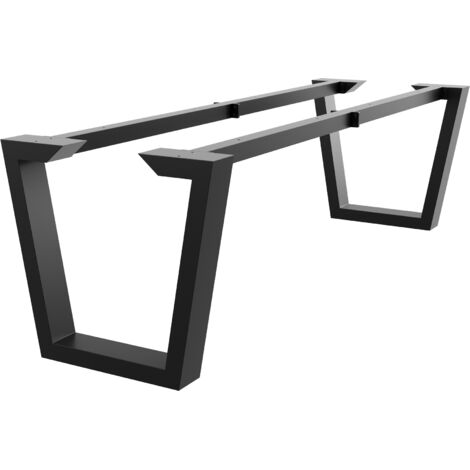 MetaloPro Atria Epox Extreme structure de table – Pieds en V en acier, revêtement par poudre, design industriel moderne 220x80x72 cm