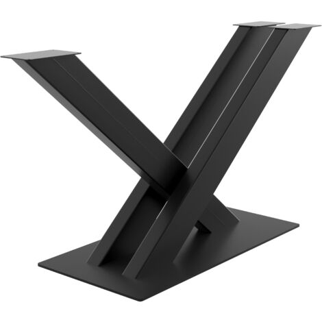 Metalopro – Cadre de table en métal noir – Pieds en acier haute capacité 150 kg – Montage rapide avec vis cachées – Design élégant et résistant (1/5)