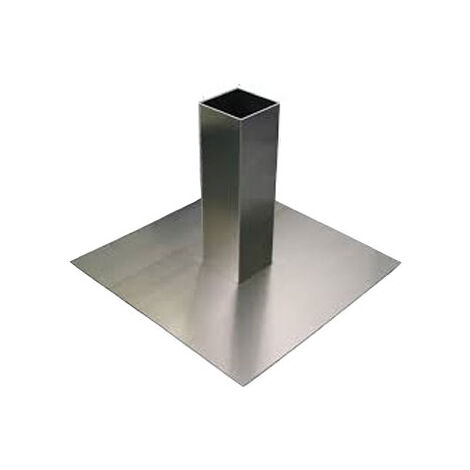 FDF - Pie de techo plano de aluminio para aplicación a prueba de vapor (sección transversal 192 x 192 cm) - sección transversal 72x72 (1/3)