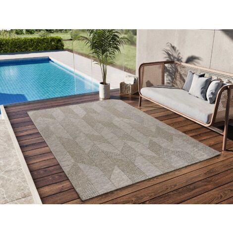 ATTICGO Tapis d'extérieur ethnique ORIA 05 Naturel 126x190 cm (1/4)