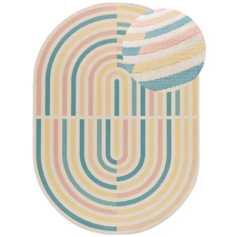 ATTICGO Tapis d'extérieur géométrique MANILA 36 Multicolore 160x229 cm (1/4)