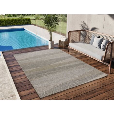 ATTICGO Tapis d'extérieur ethnique ORIA 27 Naturel 190x290 cm (1/4)
