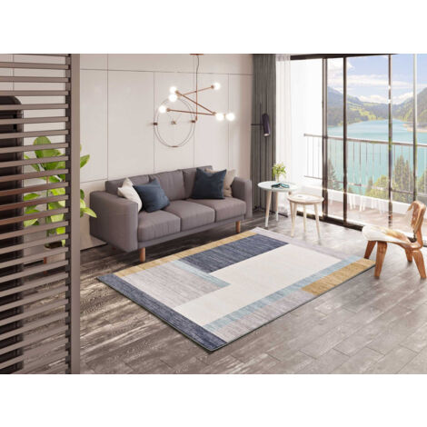 ATTICGO Tapis géométrique imprimé CLASS 65 Multicolore 80x150 cm (1/4)
