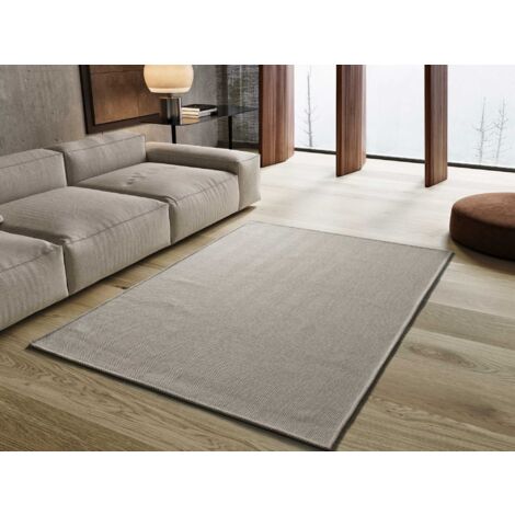 ATTICGO Tapis uni lavable en machine ESPIGA Beige 80x150 cm (1/4)