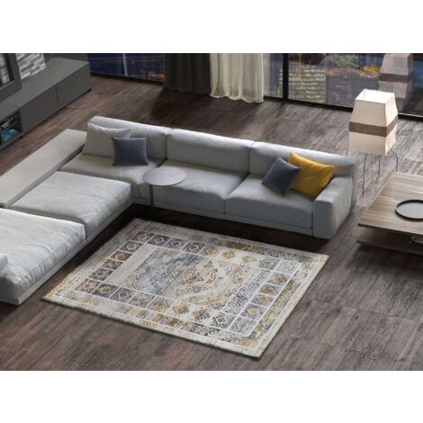 ATTICGO Tapis vintage à poils courts KILIS 23 Multicolore 77x150 cm (1/4)