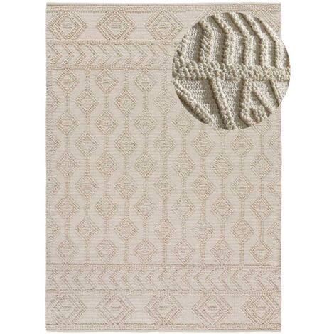 ATTICGO Tapis ethnique avec relief PAMUK 11 Crème 60x90 cm (1/4)