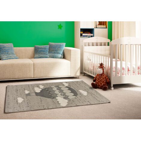 ATTICGO Tapis enfant CRANBERRY 58 Gris 115x170 cm (1/4)