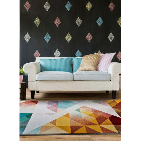 ATTICGO Tapis géométrique PANDORA 65 Multicolore 160x230 cm (1/5)
