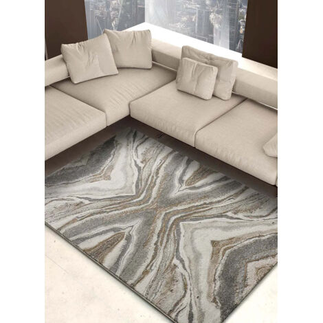 ATTICGO Tapis abstrait WEIMAR 05 Beige 80x150 cm (1/5)