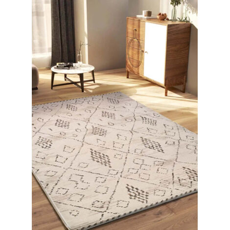 ATTICGO Tapis ethnique CERES 08 Crème / Marron 80x120 cm (1/5)