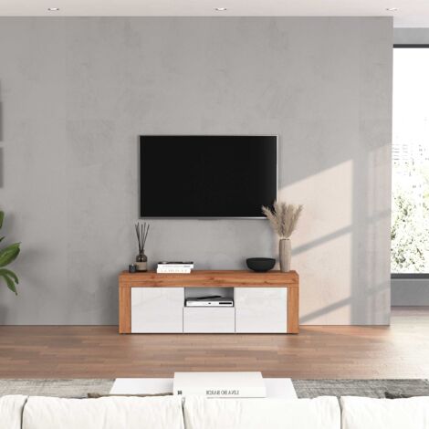 Mobile TV in stile contemporaneo in legno (nero), Lago