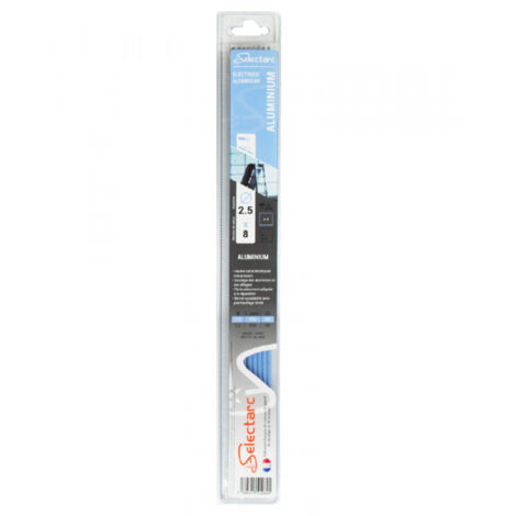 Selectarc – Baguette de soudure aluminium 3,2 mm – Longueur 350 mm – Boîte de 5 pièces – Pour assemblage pièces aluminium