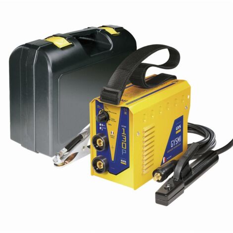 Poste à souder inverter GYSMI 130P – Courant modulable 10-130A – Épaisseur max 8mm – Compatible électrodes rutiles et inox