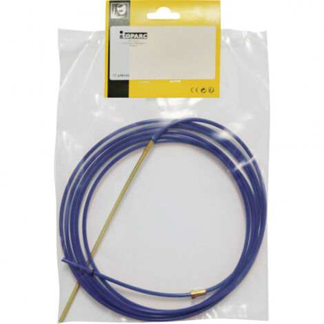 Gaine Teflon Bleu pour Fil Aluminium Ø 0,6 à 1,6 mm (0,6 / 0,8 mm), Longueur 4 m