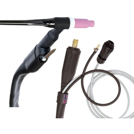 GYS 073739 ANTORCHA TIG SR17 L ESTANDAR - AIRE - 4m - CONNECT. 35/50 + AMPH. 7pts