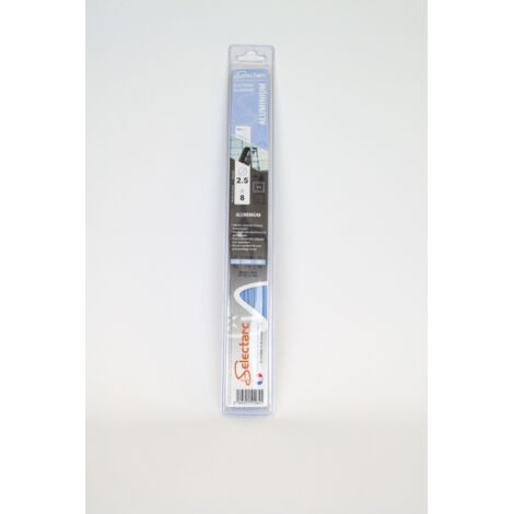 Selectarc – Baguette de soudure aluminium 2,5 mm – Longueur 350 mm – Pack de 8 électrodes – Pour alliages d'aluminium et fonderie